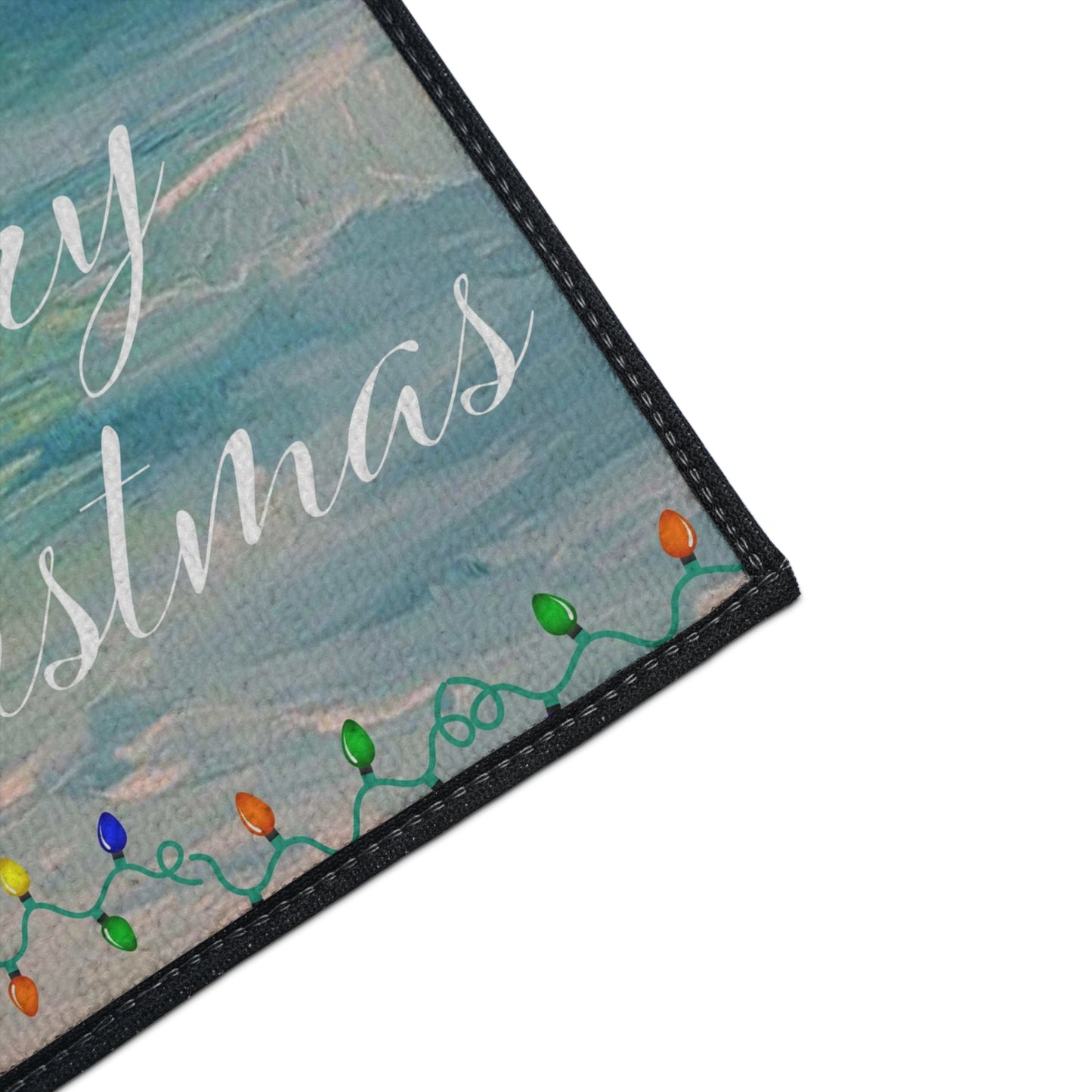 Merry Christmas Flamingo Floor Mat – Heavy Duty Holiday Design