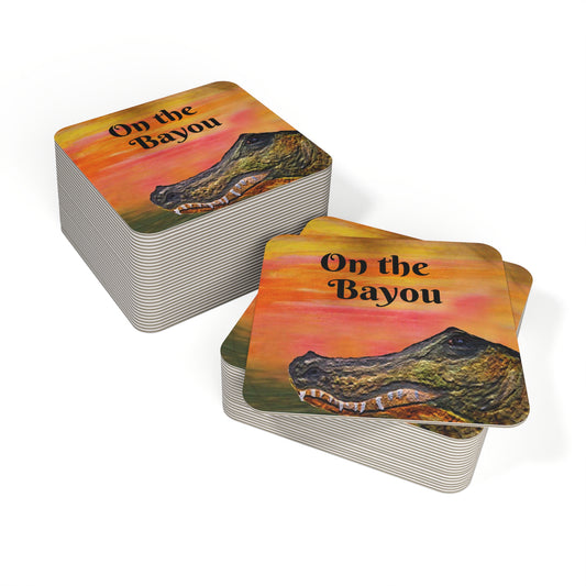 Bayou-Themed Coasters, Set of 50 or 100, Rustic Home Decor, Drinks & Parties, Unique Gifts for Nature Lovers
