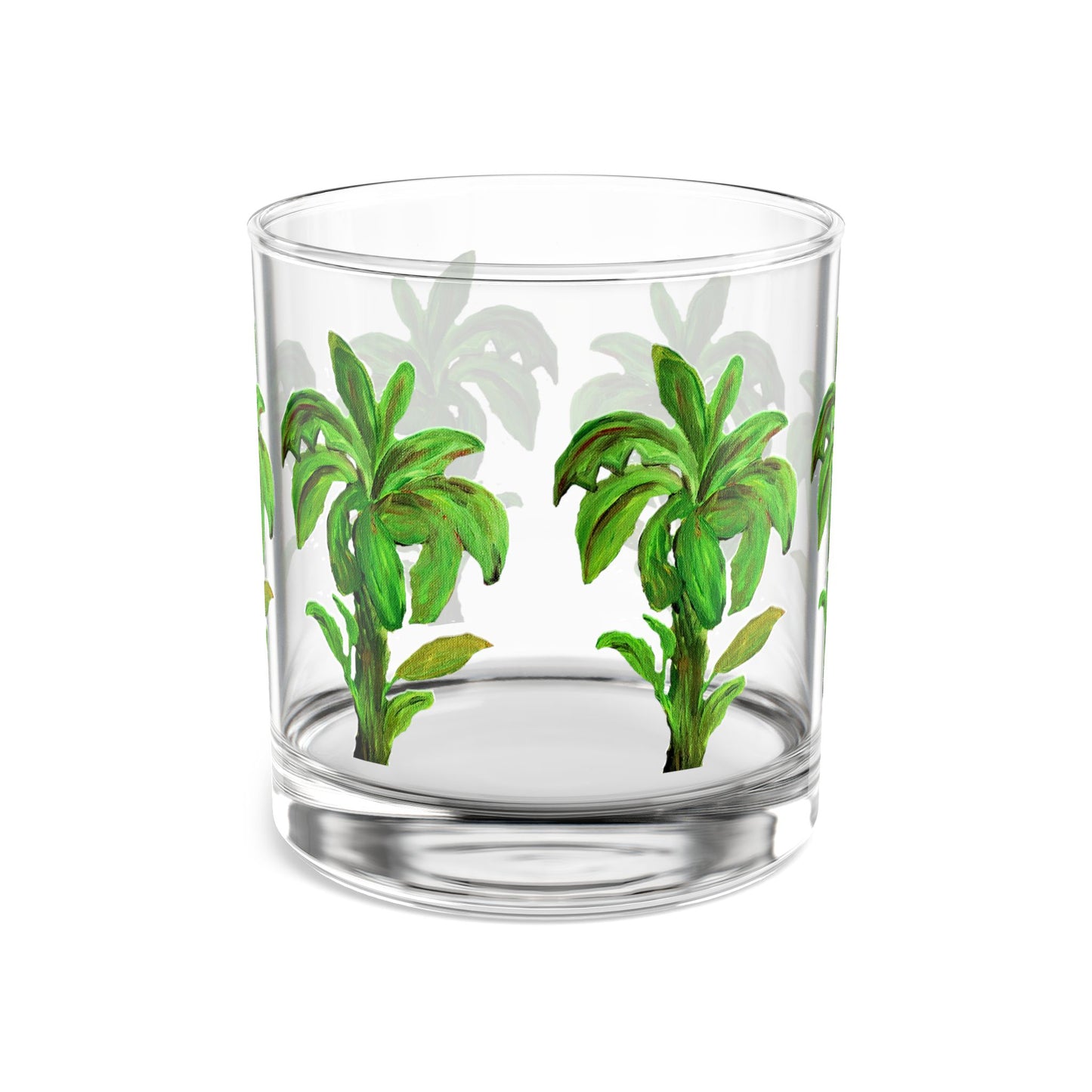 Tropical palms beach party Rocks Glass, 10oz