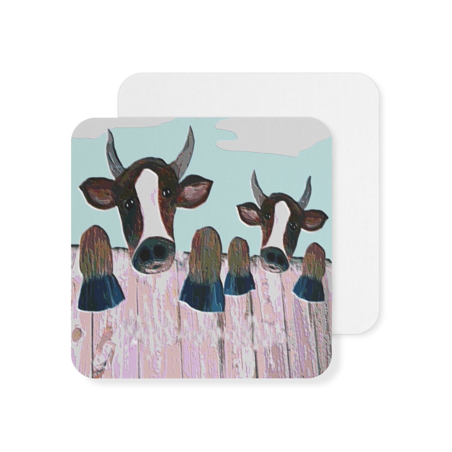 Farmhouse Animal Coasters | Rustic Cow Designs | Perfect for Farmhouse Decor, Gifts, Parties, Home Use, Tableware