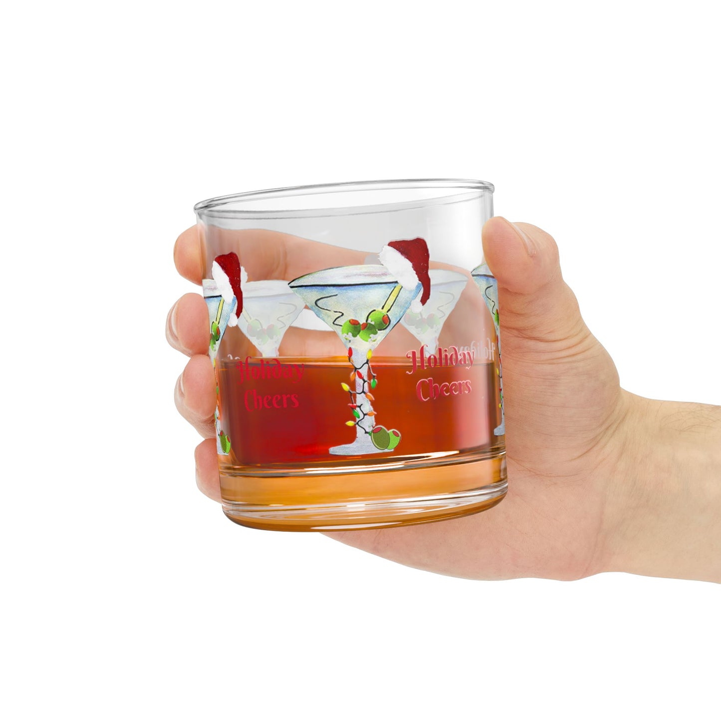 Christmas martinis Holiday party Rocks Glass, 10oz