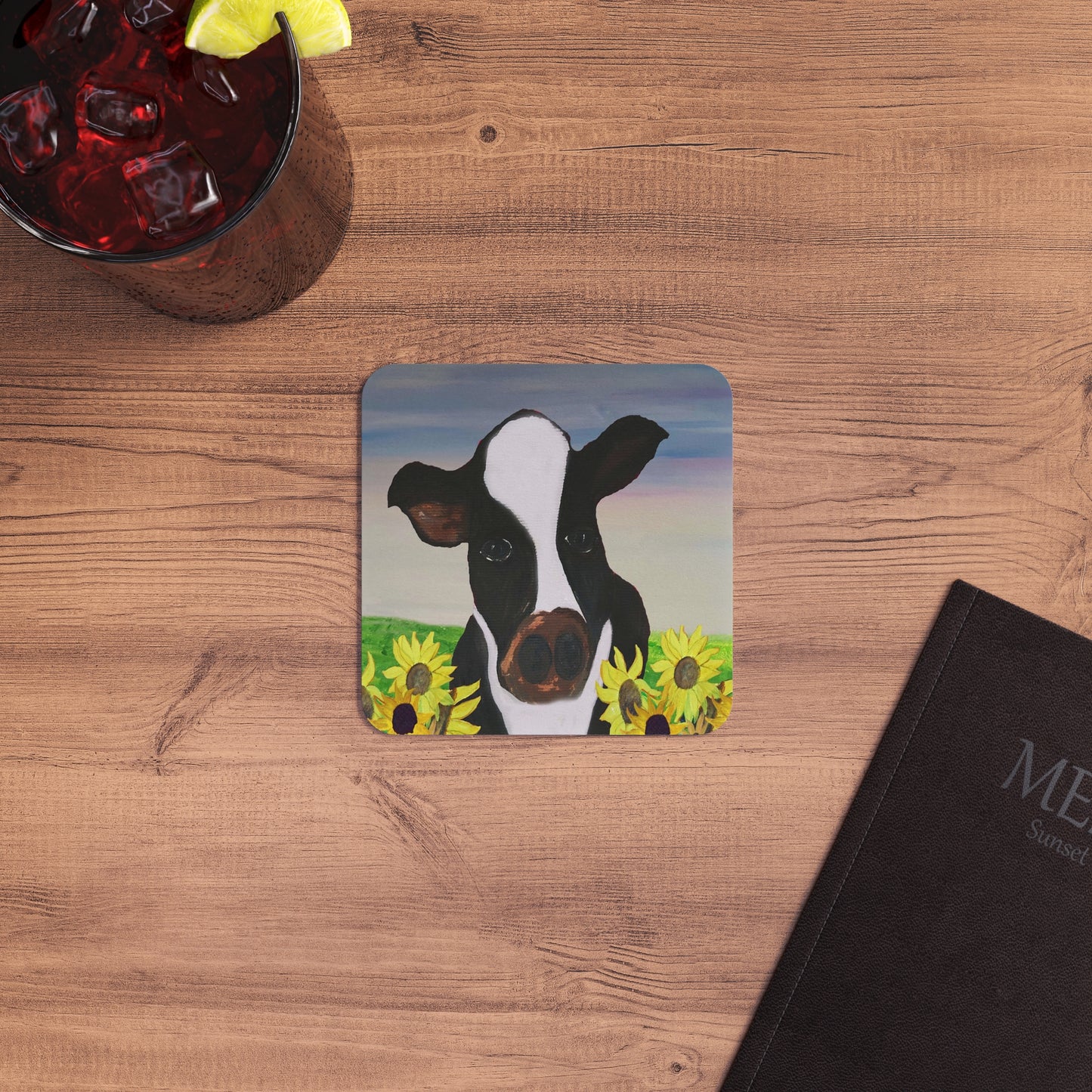 Farmhouse Cow Coaster Set - Cute Cow Decor for Rustic Home, Gifts for Animal Lovers, Farmhouse Kitchen Decoration, Party Supplies, [...]