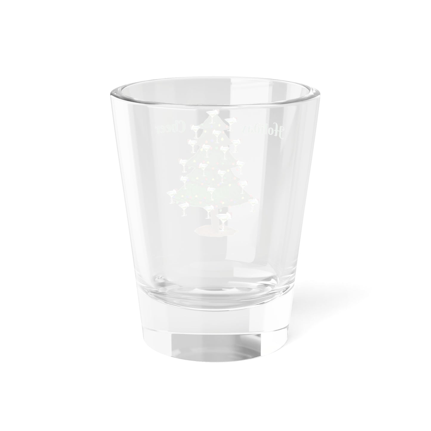 Christmas Martini Shot Glass 1.5oz - Holiday Festive Barware