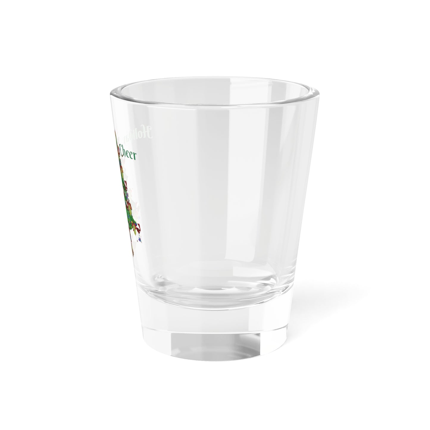 Christmas Wine Shot Glass 1.5oz - Holiday Festive Barware