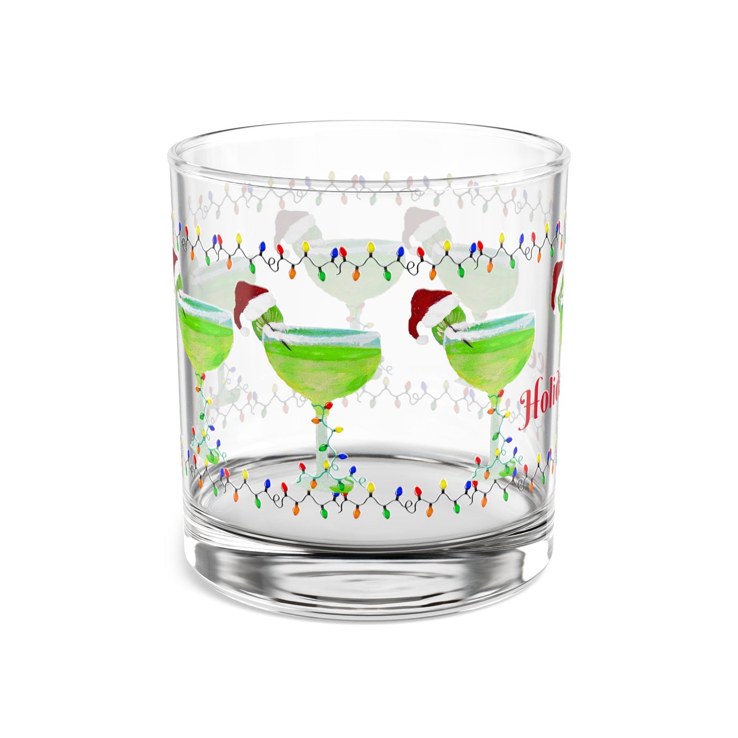 Margarita Holiday barware party cocktail Rocks Glass, 10oz