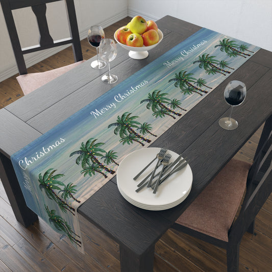 Table Runner Tropical Christmas Coastal