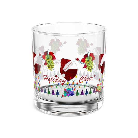 Wine Christmas and grapes cocktails Holiday party Rocks Glass, 10oz