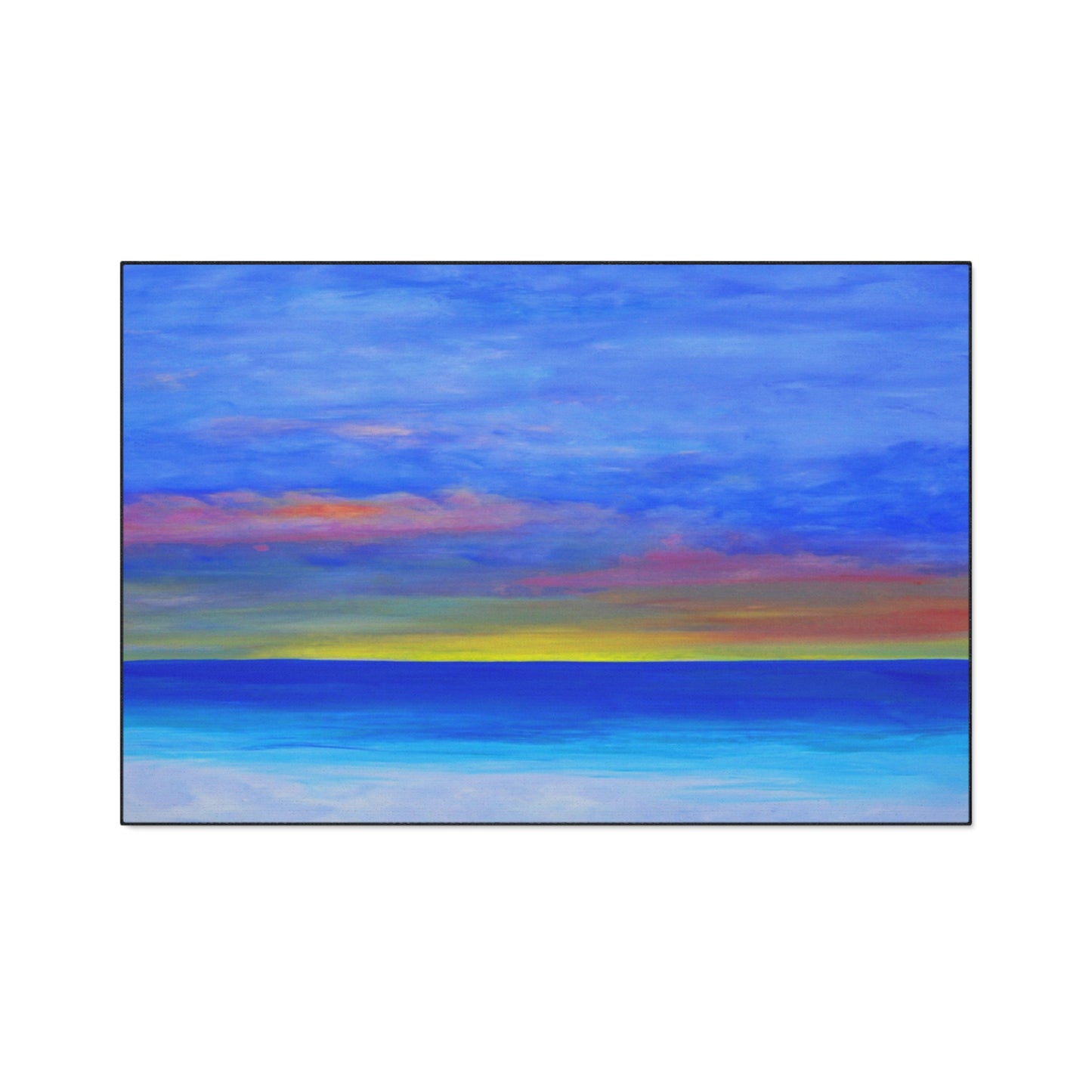 Sunset Beach Coastal Theme with Non-Skid Backing, 5 Sizes Available