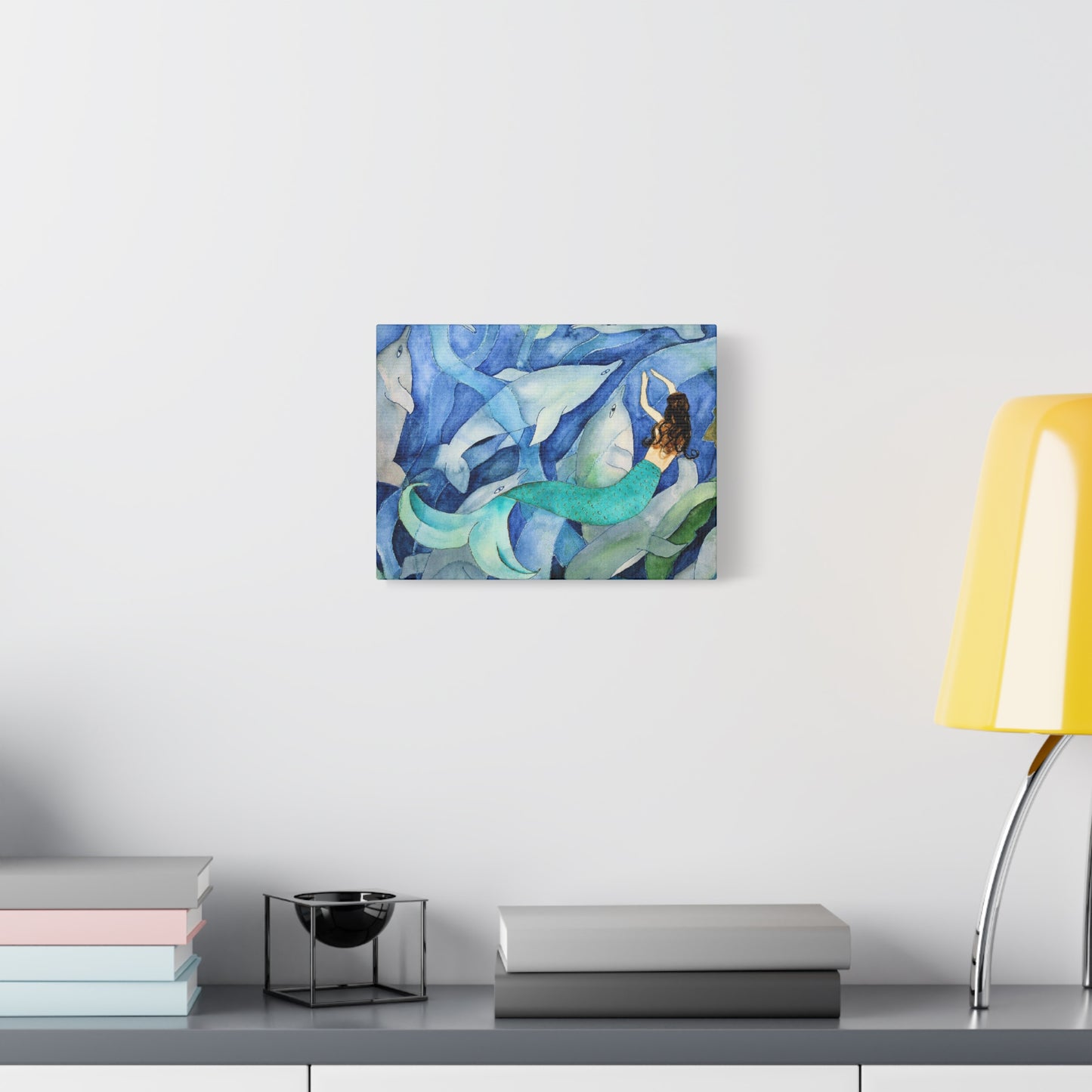 Mermaid Underwater Canvas Art | Stretched Wall Decor for Ocean Lovers