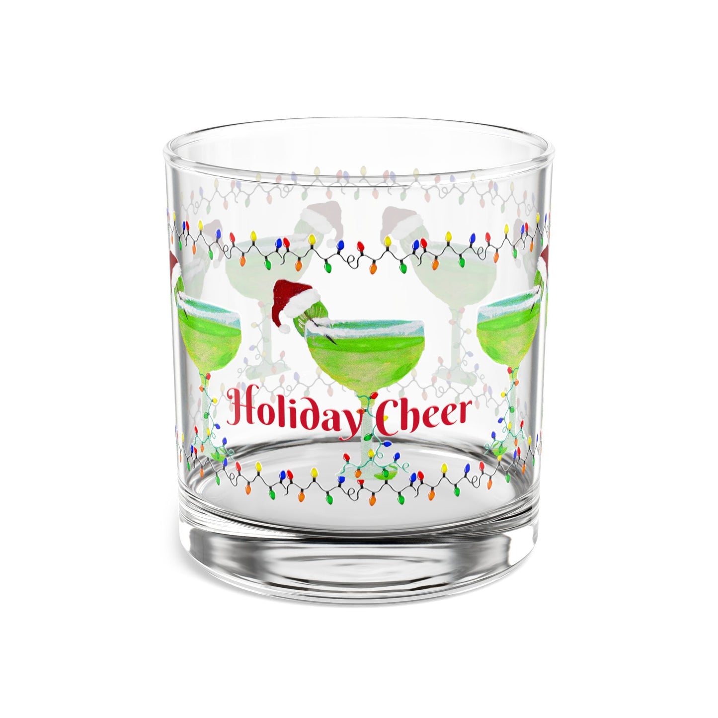 Margarita Holiday barware party cocktail Rocks Glass, 10oz