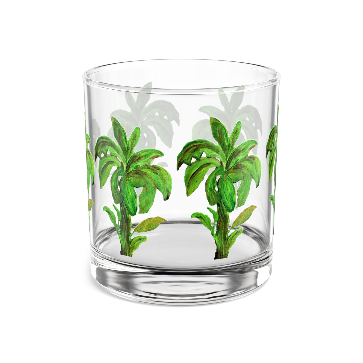 Tropical palms beach party Rocks Glass, 10oz