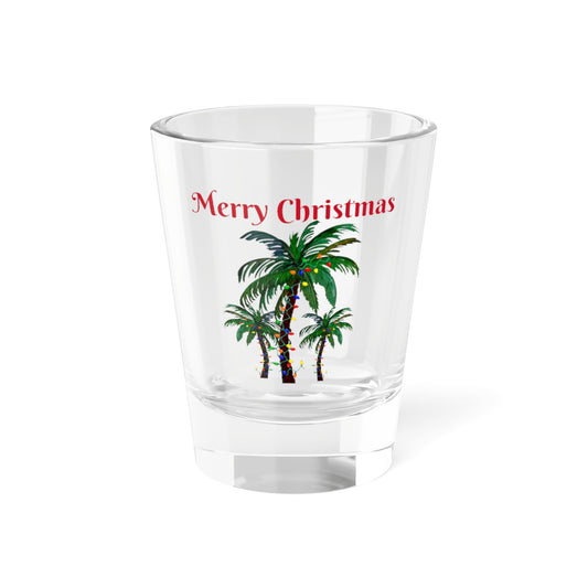 Palm tree Holiday party barware tropical theme Shot Glass, 1.5oz