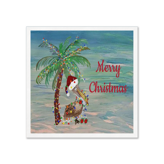 Pelican Christmas Holiday Party Supplies Uncoined Paper Napkins With My Art. (Copy)