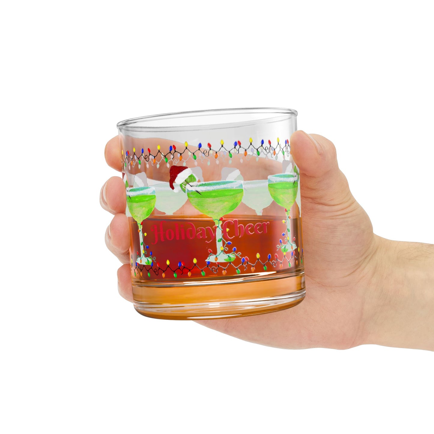 Margarita Holiday barware party cocktail Rocks Glass, 10oz