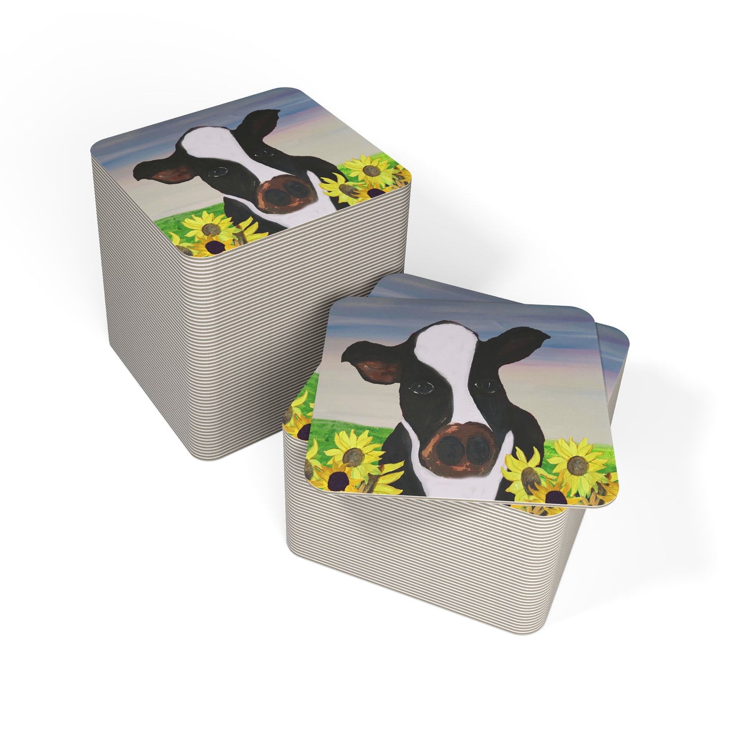 Farmhouse Cow Coaster Set - Cute Cow Decor for Rustic Home, Gifts for Animal Lovers, Farmhouse Kitchen Decoration, Party Supplies, [...]