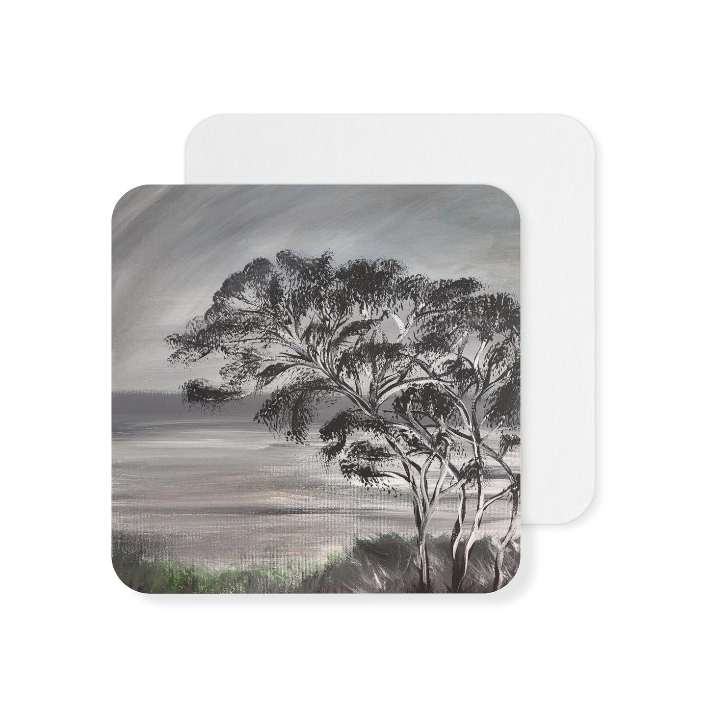 Coasters Set - Nature Tree Theme Elegant Landscape Rustic Home Decor Oak Tree - 50/100 pcs