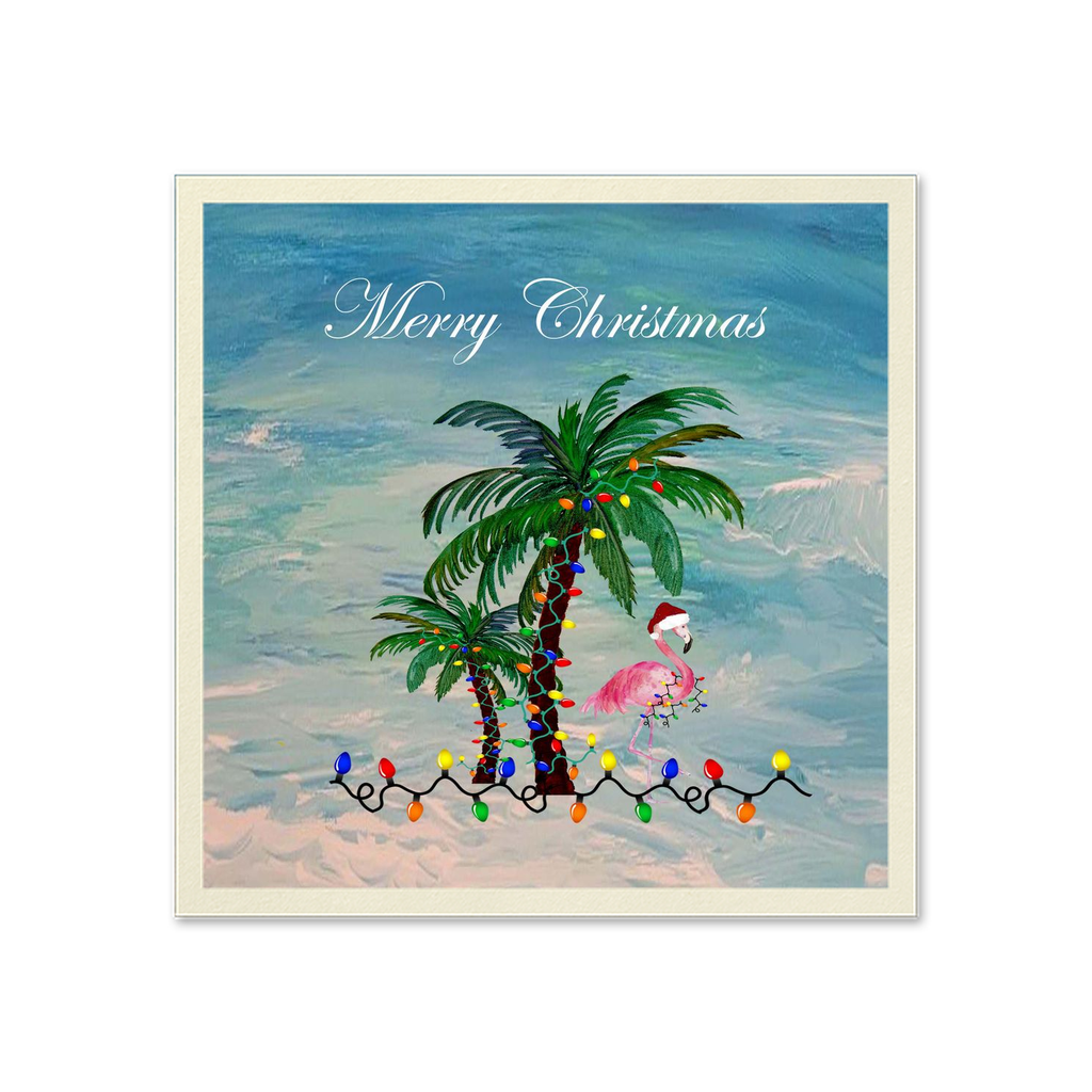 Flamingo Christmas Tropical Holiday Party Supply Uncoined Napkins